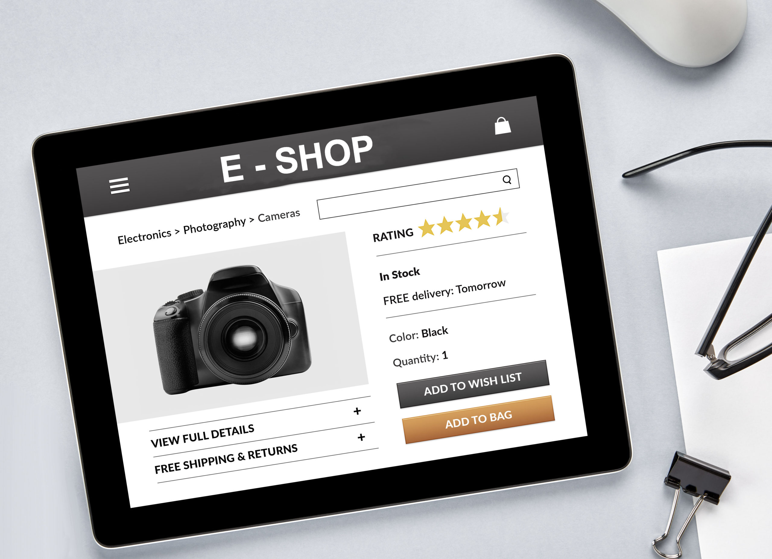 Descrizioni e-commerce per shopping online