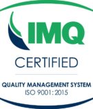 Logo di certificazione IMQ che dimostra la conformità agli standard di Gestione per la Qualità ISO 9001:2015.