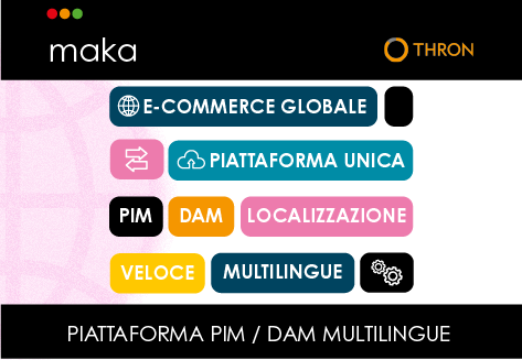 Maka e THRON: piattaforma PIM/DAM multilingue per e-commerce globale e gestione centralizzata dei contenuti digitali